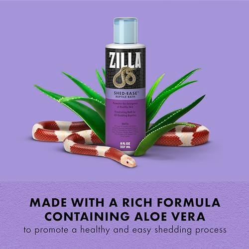 Zilla Shed-Ease Reptile Bath, Shedding Support and Penetrating Bath for All Lizards and Snakes (Pack of 2)