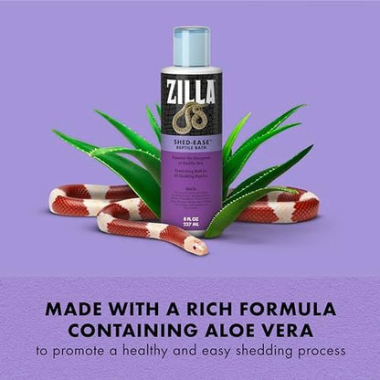 Zilla Shed-Ease Reptile Bath, Shedding Support and Penetrating Bath for All Lizards and Snakes (Pack of 2)