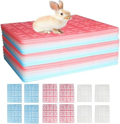 12 Pack Rabbit Cage Plastic Mat