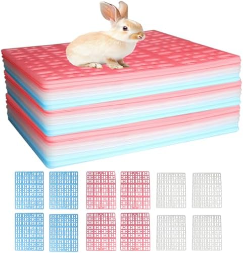 12 Pack Rabbit Cage Plastic Mat