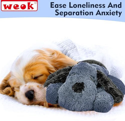 Heartbeat Dog Toy for Puppy- Heartbeat Helps for Dog Anxiety Relief and Calming Aid, Puppy Heartbeat Stuffed Animal Anxiety Calming Behavioral Aid Puppy Heartbeat Toy Sleep aid for Dogs Cats Pets