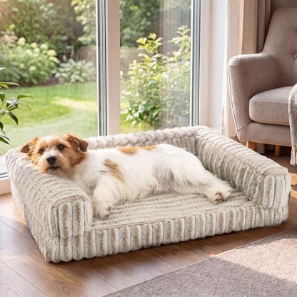 Bedsure ComfyFleece™ Memory Foam Orthopedic Dog Beds Medium Size Dog 30"