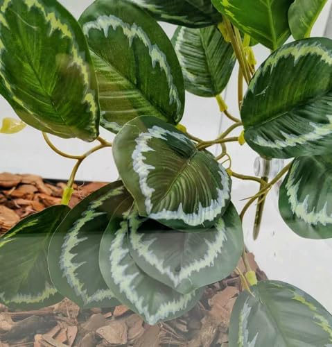 Reptile Plants for Terrarium,Reptile Tank Decor,Artificial Plant