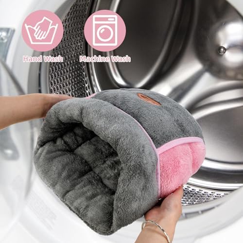 YUEPET 2 Pack Guinea Pig Bed, Guinea Pig Cuddle Sack, Grey & Green