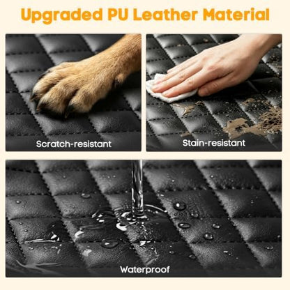 PETICON Waterproof Scratchproof Pet Bench Seat Covers for Cars, SUVs