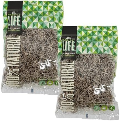 Spanish Moss for Terrarium Habitats, Small 2-Pack