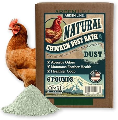 Zeolite Chicken Dust Bath, 24 lb, Natural Mineral Dust Bath for Chickens