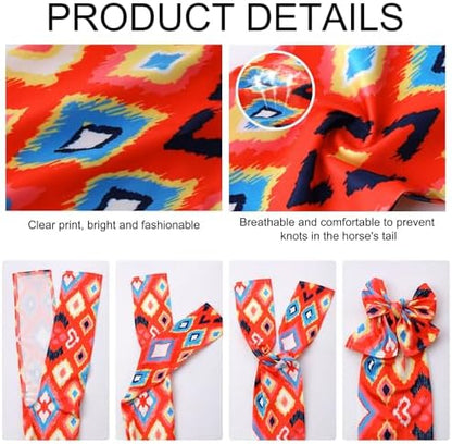 4 Pcs Horse Tail Bags, 22" Stretchy Breathable Tail Bag