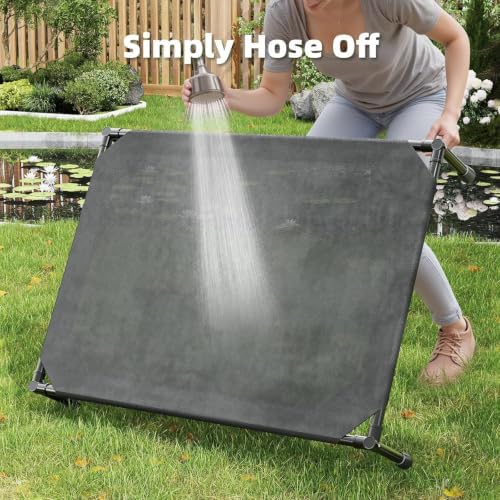 Simple Trending Elevated Dog Bed for Large Dogs, Waterproof Raised Dog Cot