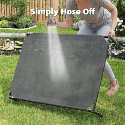 Simple Trending Elevated Dog Bed for Large Dogs, Waterproof Raised Dog Cot