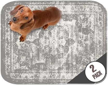 PUPIBOO Washable Pee Pads for Dogs and Cats - Super Absorbent Reusable Puppy Training Pads - 100% Waterproof, Leak-Proof & Non-Slip Whelping Pads for Pet Housebreaking