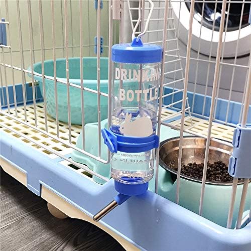 Depets 2PCS 8.45 oz No Drip Small Animal Water Bottle, Cage Water Bottles