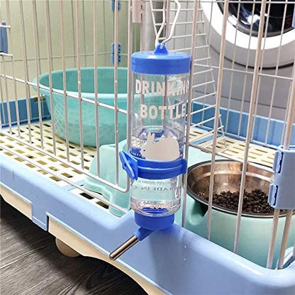 Depets 2PCS 8.45 oz No Drip Small Animal Water Bottle, Cage Water Bottles