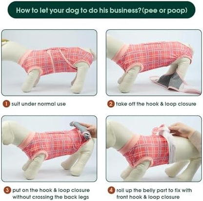 Kuoser Recovery Suit for Dogs After Surgery, Female Dog Onesie for Surgery