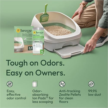 Purina Tidy Cats Breeze Cat Litter Box System Kit with Pellets & Pads