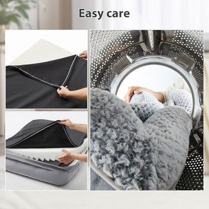 LEXTRO Orthopedic Dog Beds for Large Dogs, Comfy Washable Dog Couch Bed