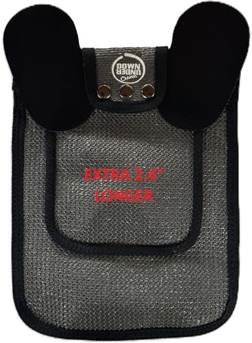 DOWN UNDER OUTDOORS 2 Medium-Large Chicken Saddles Extra Long Grey Mesh