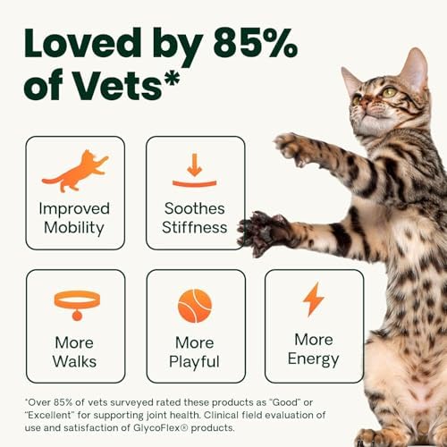 VetriScience Ultimate Strength Hip and Joint Powder for Cats, 60 Scoops
