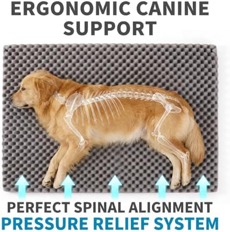 Orthopedic Dog Bed for Large Dogs, Removable Washable Cover