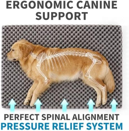 Orthopedic Dog Bed for Large Dogs, Removable Washable Cover