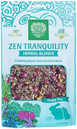 Small Pet Select - Zen Tranquility Herbal Blend, a Natural Herbal Treat for Rabbits and Guinea Pigs, 4.4oz