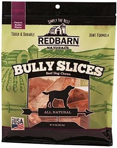 Redbarn Bully Slices for Dogs, Highly Palatable, Long-Lasting Natural Dental Treats with Functional Ingredients, 9 oz. (Pack of 4) - Variety Pack
