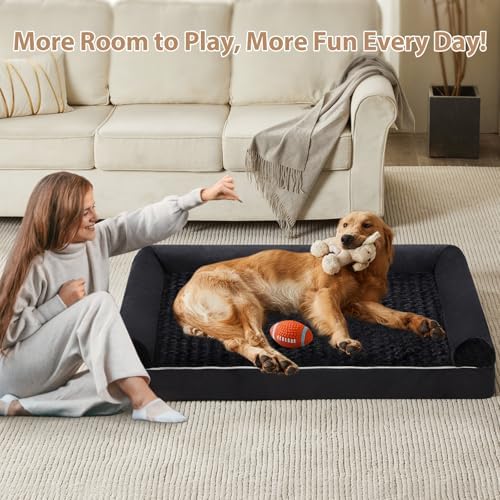 BFPETHOME Orthopedic Washable XLarge Dog Bed for Senior Dog Cozy Sleep