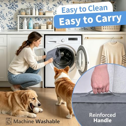 Backseat Dog Bed, Dog Bed for Car Back Seat, Fits Back Seat Extenders