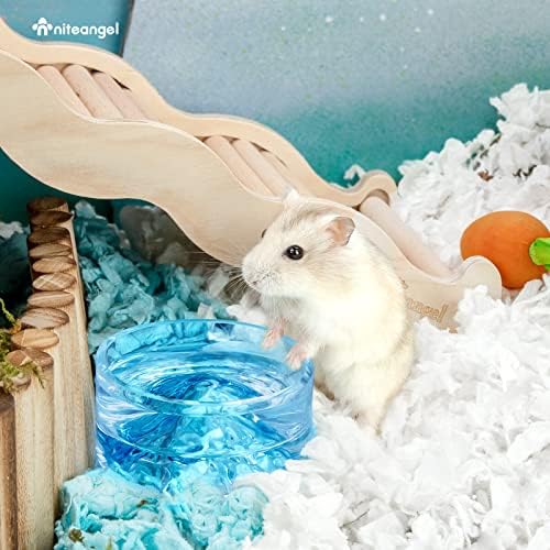 Niteangel Hamster Feeding & Water Bowl- 50ml Capacity & No Wet Fur for Pet
