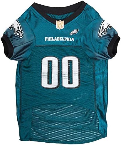 Pets First NFL Philadelphia Eagles Dog Jersey, Size XX-Large, Football Shirt Costume for Pet, Dog Sports T-Shirt, NFL Team Clothing for Cats, Licensed Pet Apparel Available in 7 Sizes and 32 Teams
