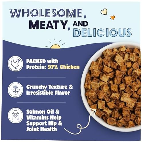 Pawstruck Air Dried Dog Food with Real Chicken, Grain-Free, Made in USA, Non-GMO & Vet Recommended, High Protein Limited Ingredient Full-Feed for All Breeds & Ages, 2lb Bag
