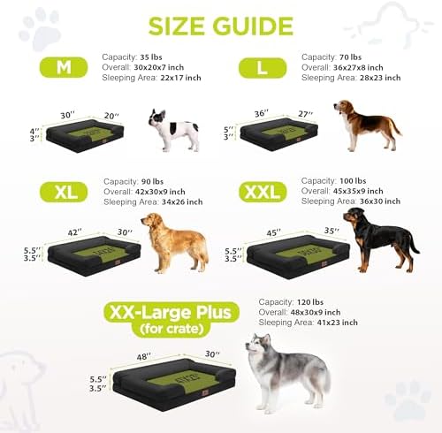 Waterproof Orthopedic Dog Bed for Extra Large Sized Dogs