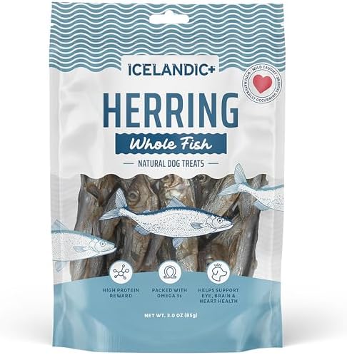 Icelandic+ Whole Fish Herring - 3oz Wild-Caught Air-Dried Dog Treats