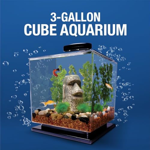 Tetra Cube Starter 3 Gallon Fish Tank Kit for Small Freshwater Fish