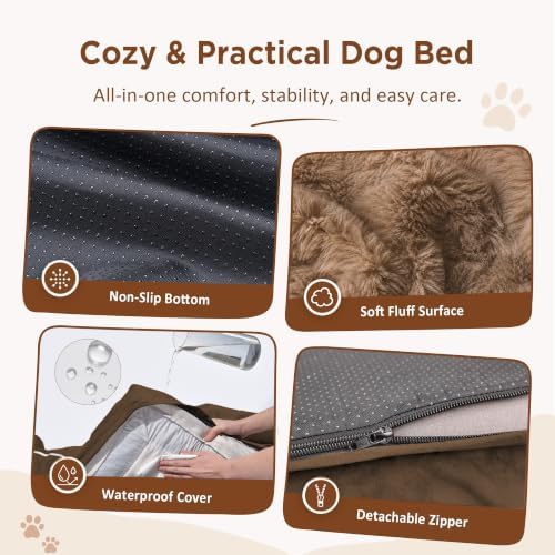 Comfort Expression Waterproof Orthopedic Dog Beds for Large Sized Dog