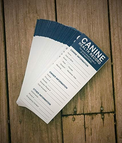 Revival Animal Health, Dog Health Record Booklets, Track Vaccinations, Exams, Deworming & Treatments – Veterinary Record Keeper, Customizable & Compact Format for Pet Owners, Shelters & Vets, 25 Pack