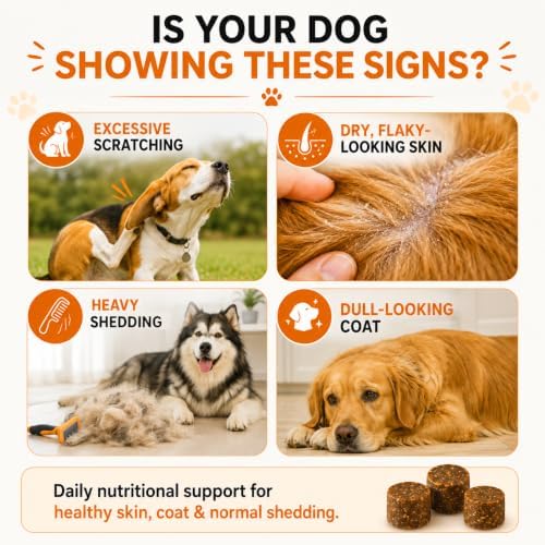 NATURE TARGET Omega 3 Salmon Oil for Dogs, Salmon Flavor, 120 Soft Chews