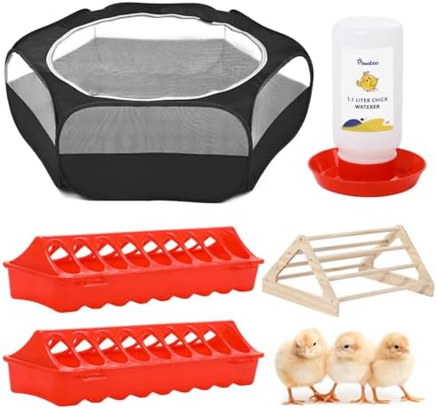 Pawaboo Chick Brooder Box for Chick Starter Kit, Black