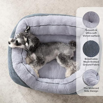 INVENHO XL Dog Beds Large Sized Dog, Washable Orthopedic Warming Soft Sleeping Durable with Anti-Slip Bottom