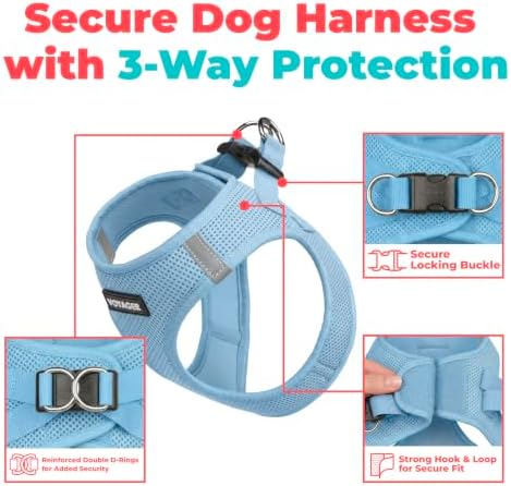 Voyager Step-in Air Dog Vest Harness - Baby Blue, X-Small