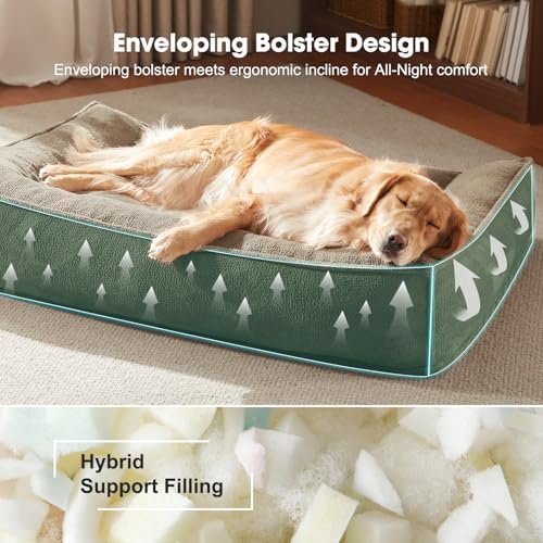 FURTIME XXL Orthopedic Dog Beds Large Sized Dog, Extra Thick Dog Couch 45"