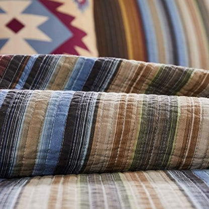 Greenland Home Durango 100% Cotton Reversible Quilt Set, 2-Piece Twin/XL, Earth