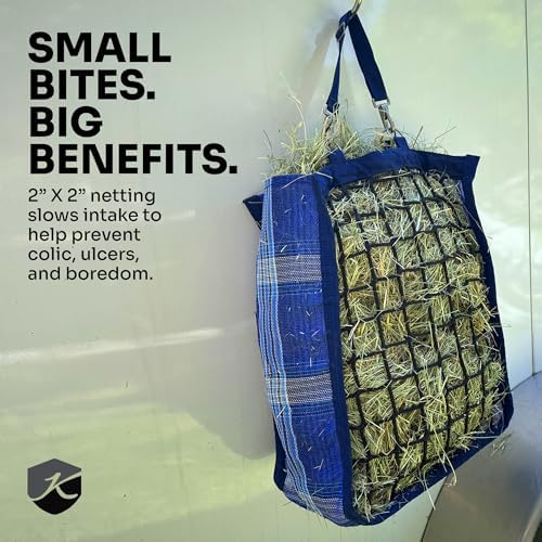 Deluxe Slow Feed Hay Bag, 1 Flake, Deluxe Black