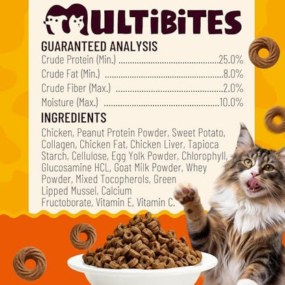 9 oz Collagen Treats for Cats Hip Joint Support with Glucosamine