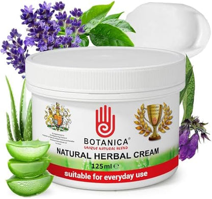 Botanica Herbal Cream | Horse Skin & Coat Cream | Equine Moisturizing Grooming Formula for Dry-Looking, Rough-Looking Areas | Aloe Vera, Tea Tree, Lavender & Comfrey | 125 ml