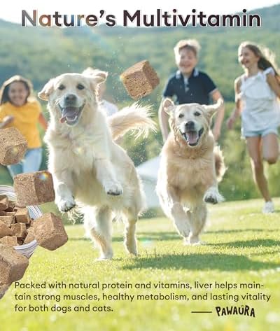 Freeze Dried Chicken Liver Treats for Dogs & Cats,3.53oz