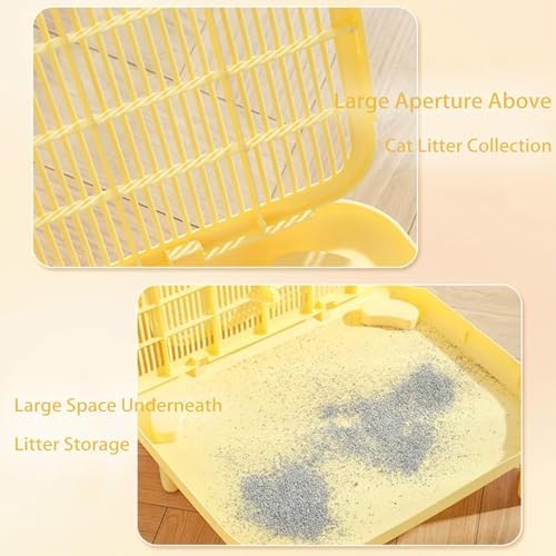 Greywaterproof Cat Mat, 19.69"X15.95"X3.54" Litter Box Mat, Easy Clean, Non-Slip, Urine-Proof Kitty Litter Catcher Mat