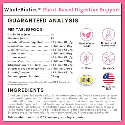 Prebiotics & Probiotics for Dogs & Cats Digestive Health, 3 Oz, 85 Scoops