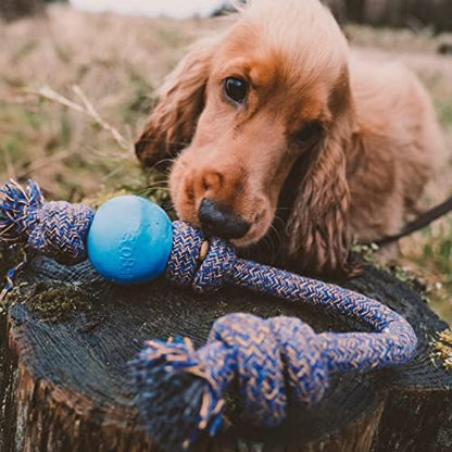 Beco Ball with Rope Small Dog Toy (Green), 5060189751334
