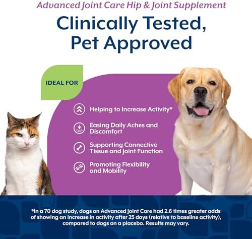 NaturVet Advanced Joint Care with Glucosamine, Dogs & Cats, 180ct